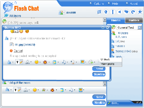 123 flash chat stuck on welcome page